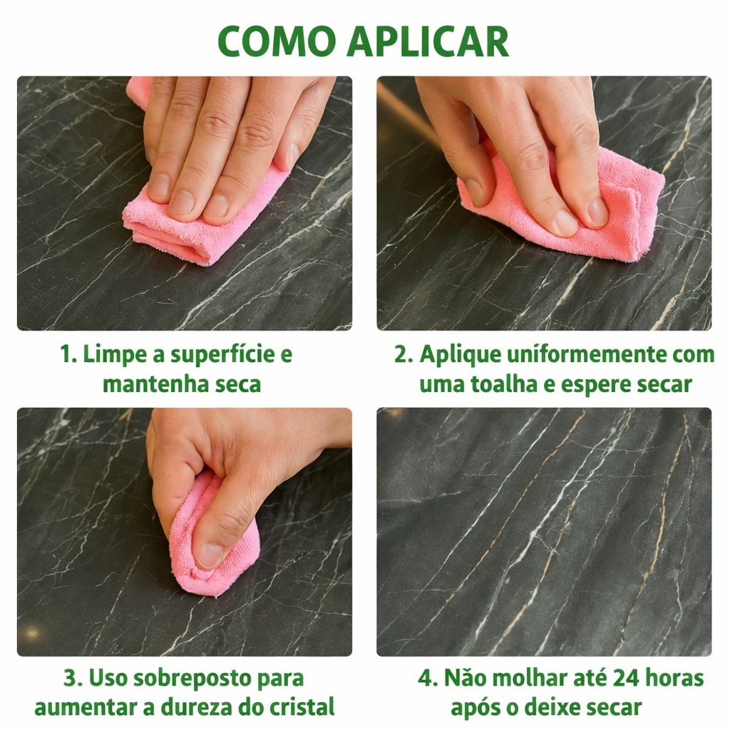 Kit Renovador e Protetor de Mármore Granito e Porcelanato