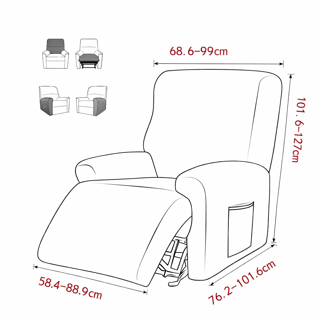 Capa para Poltrona do Papai Reclinável Impermeável