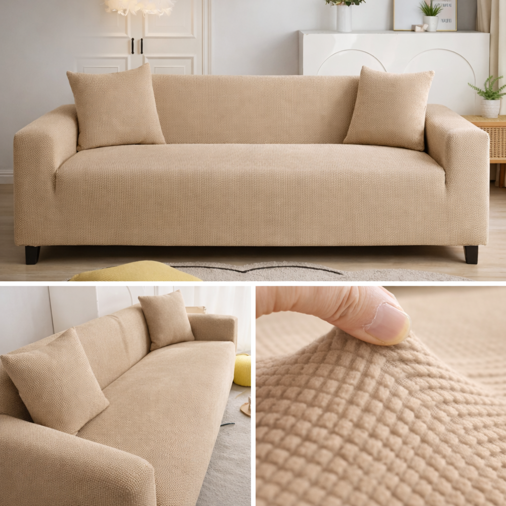 Capa Sofá Retrátil Semi Impermeável - Tecido Jacquard