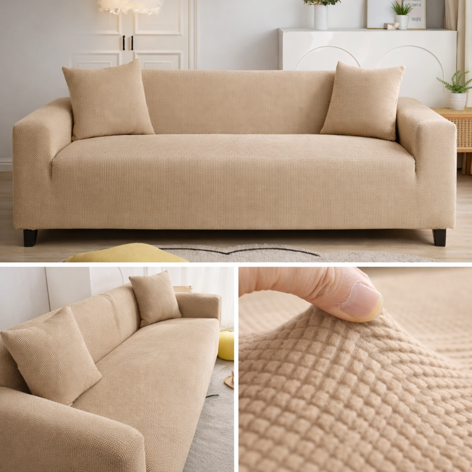 Capa Sofá Retrátil Semi Impermeável - Tecido Jacquard