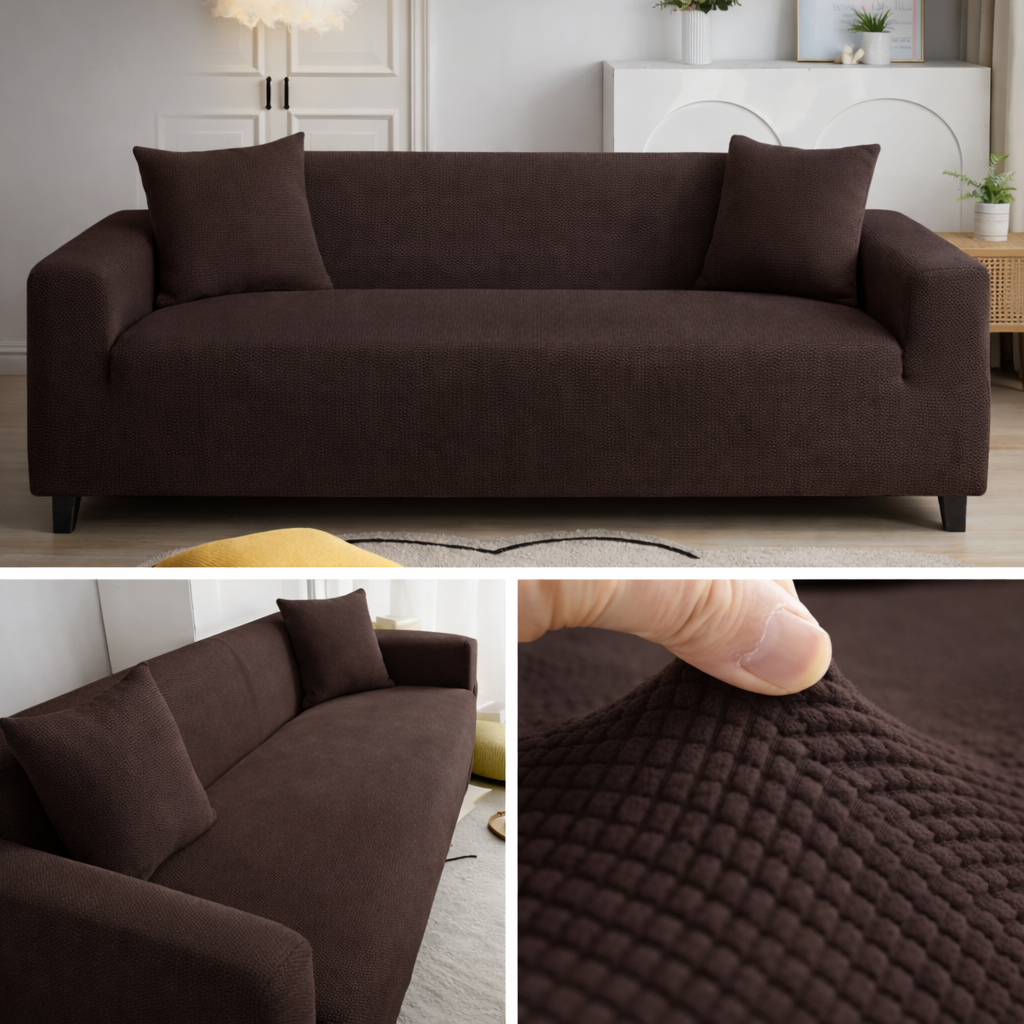 Capa Sofá Retrátil Semi Impermeável - Tecido Jacquard