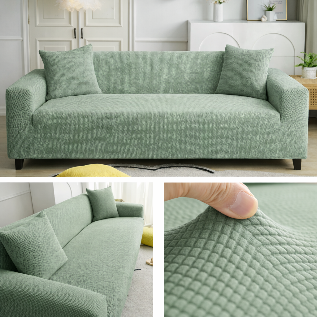 Capa Sofá Retrátil Semi Impermeável - Tecido Jacquard