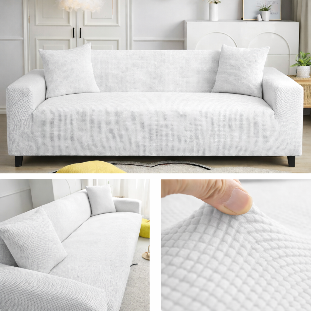 Capa Sofá Retrátil Semi Impermeável - Tecido Jacquard