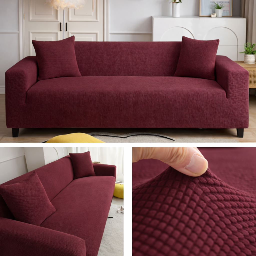 Capa Sofá Retrátil Semi Impermeável - Tecido Jacquard