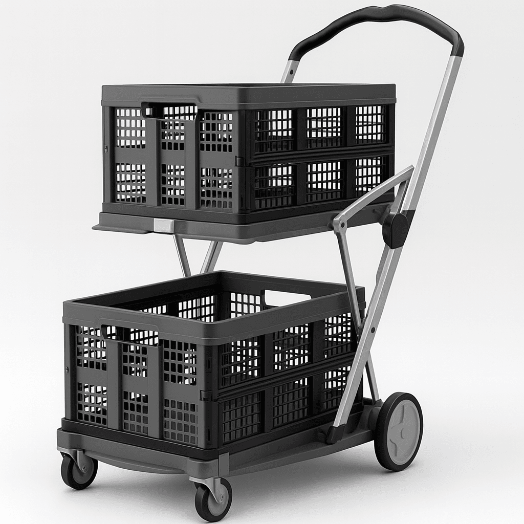 Carrinho de Compras Dobrável e Portátil