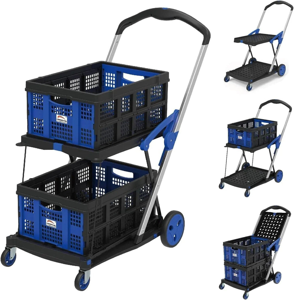 Carrinho de Compras Dobrável e Portátil