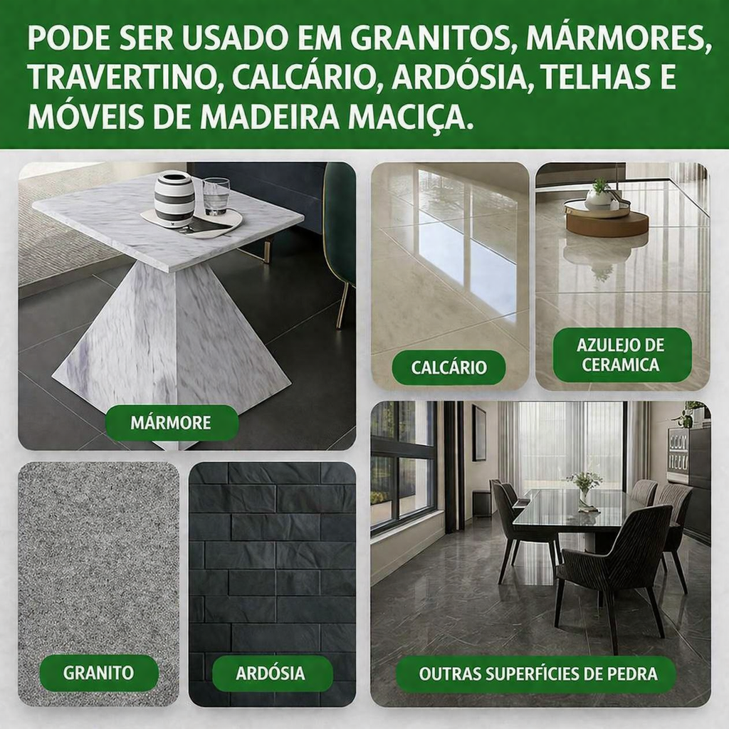 Kit Renovador e Protetor de Mármore Granito e Porcelanato