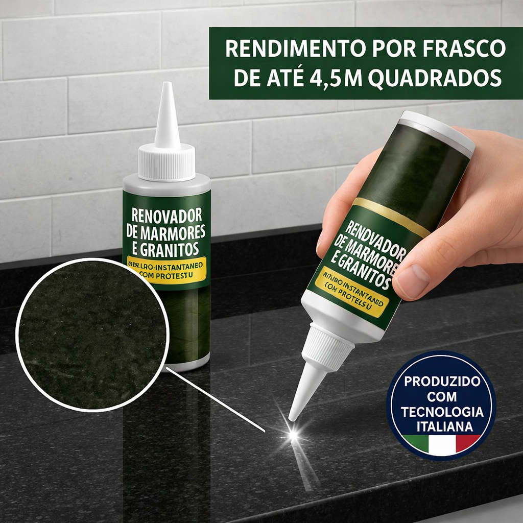 Kit Renovador e Protetor de Mármore Granito e Porcelanato