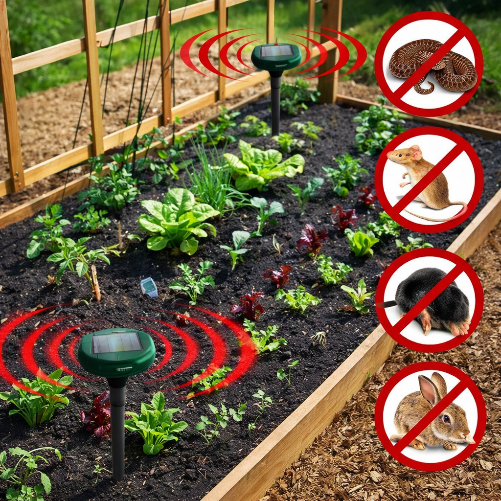 Repelente Solar Ultra Sônico Espanta Pragas